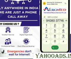 Aeromed Air Ambulance Service in Mumbai - Lots of Medical Solutions Provided