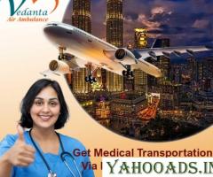 Take Advanced Vedanta Air Ambulance Service in  Mumbai for Life-Care Patient Transfer